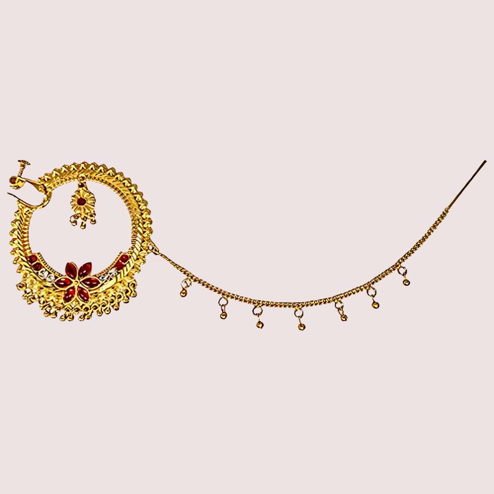 Uttarakhandi Gold Plated Round Nath