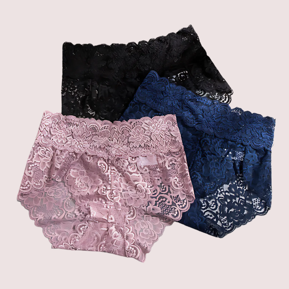 Women's Beautiful Lace Panties Pack (of 3)