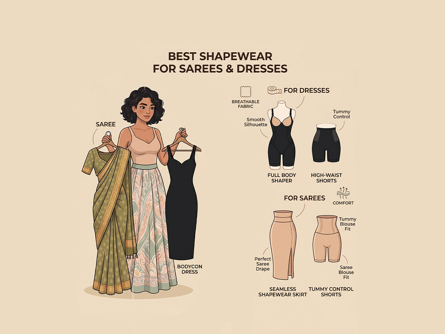 Best Shapewear for Sarees and Dresses