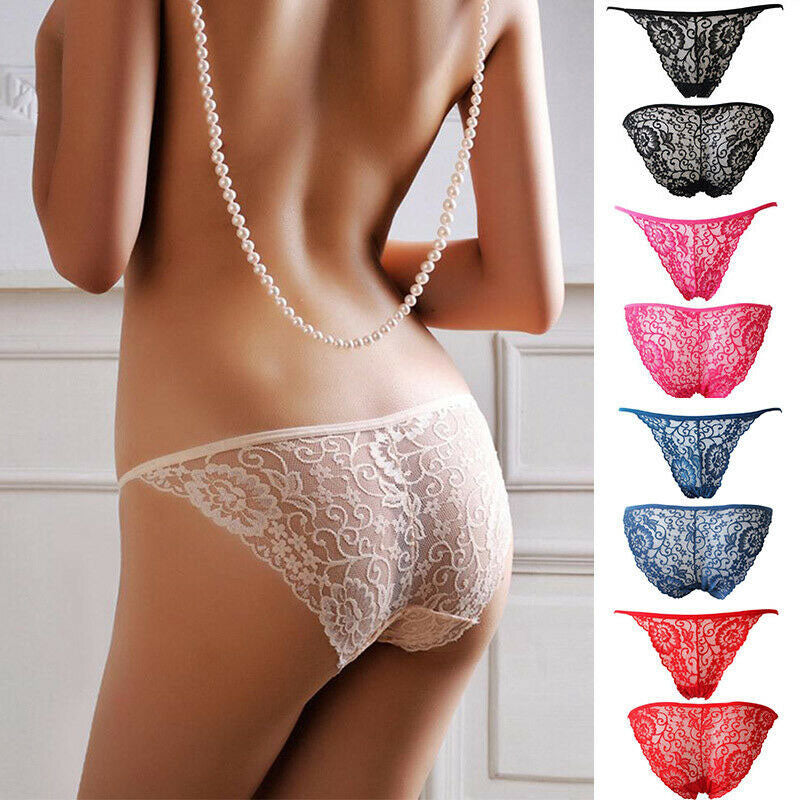 Lace underwear with color options displayed on the right.