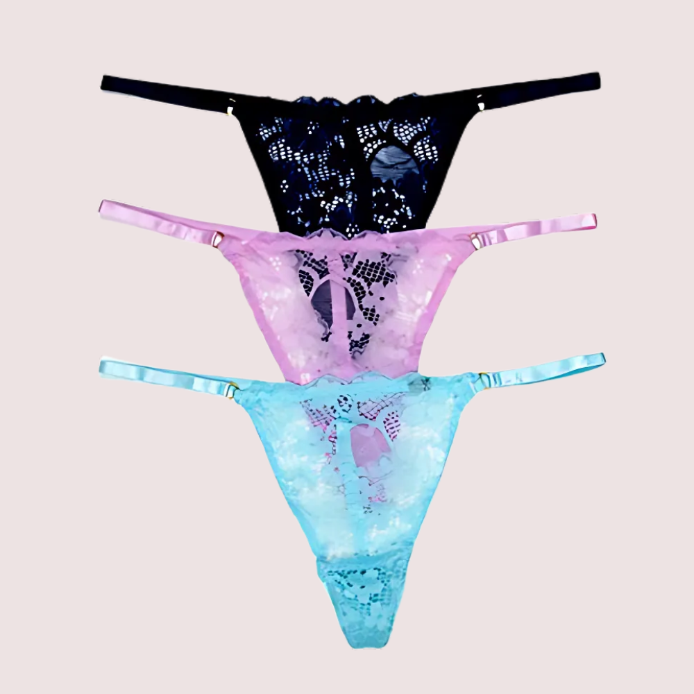 Women’s Thong & G-Strings Lace Underwear (Pack Of 3)