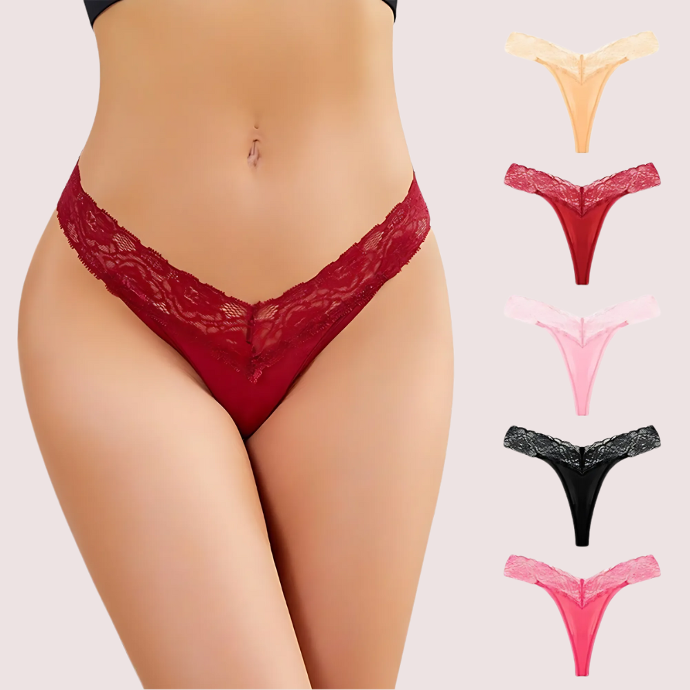 Beautiful Seamless Lace Panties (Pack Of 5)