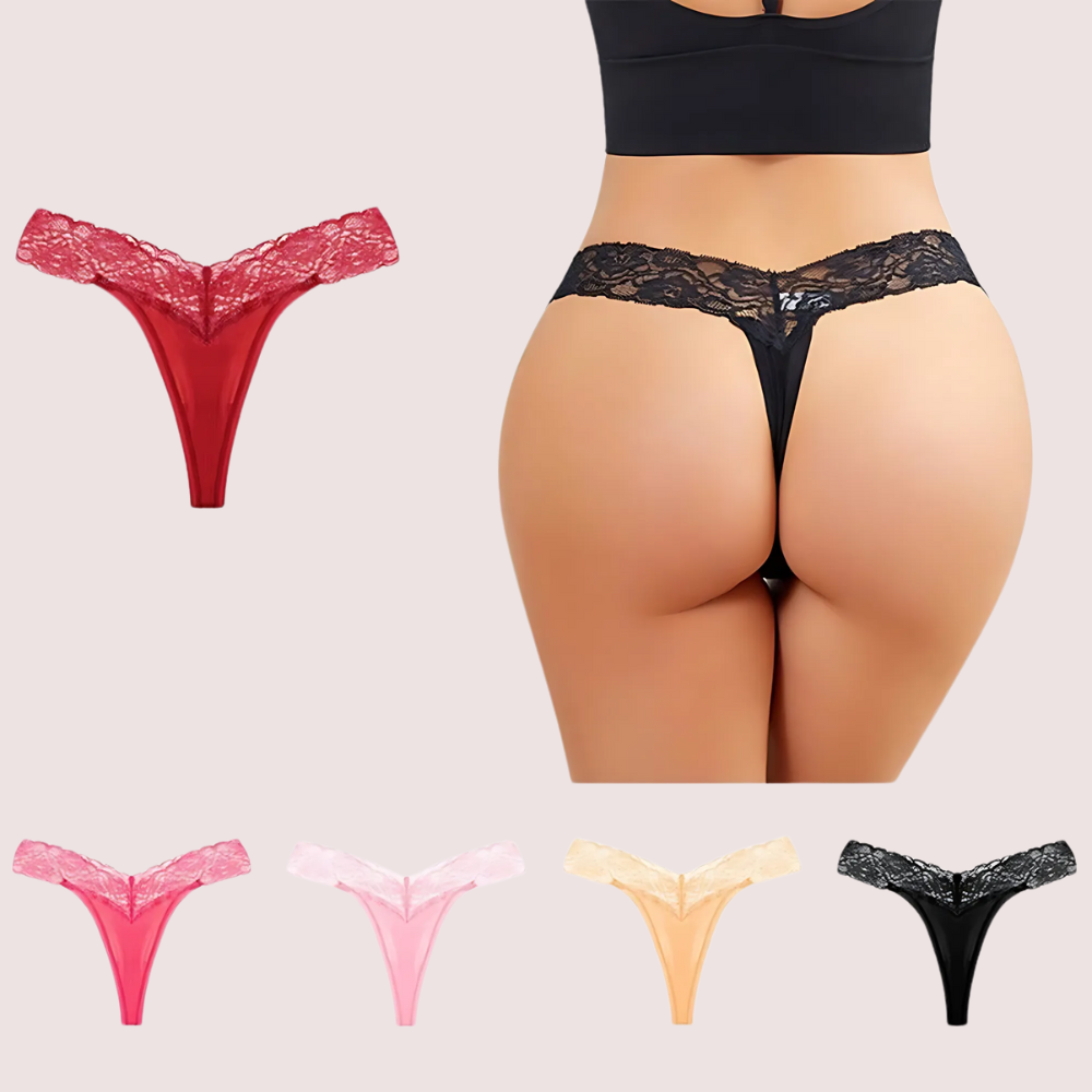Beautiful Seamless Lace Panties (Pack Of 5)