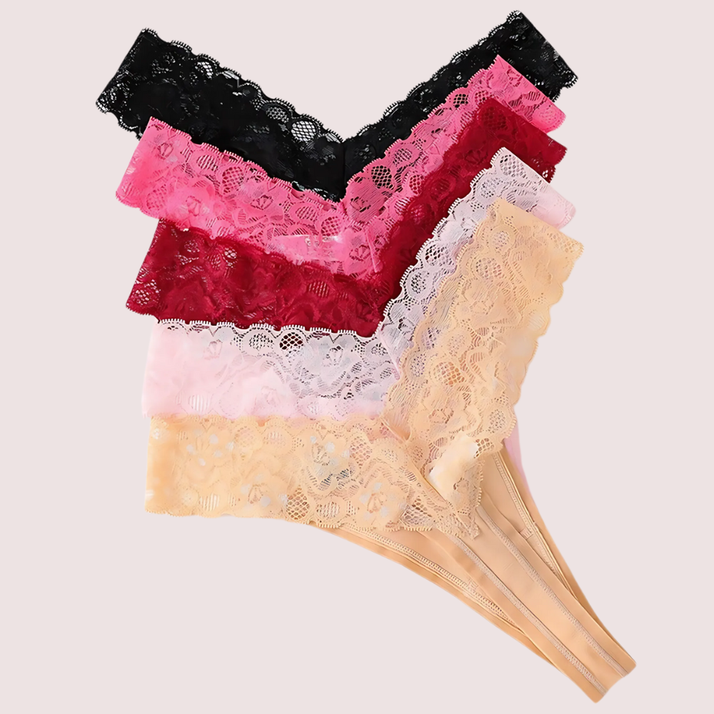 Beautiful Seamless Lace Panties (Pack Of 5)