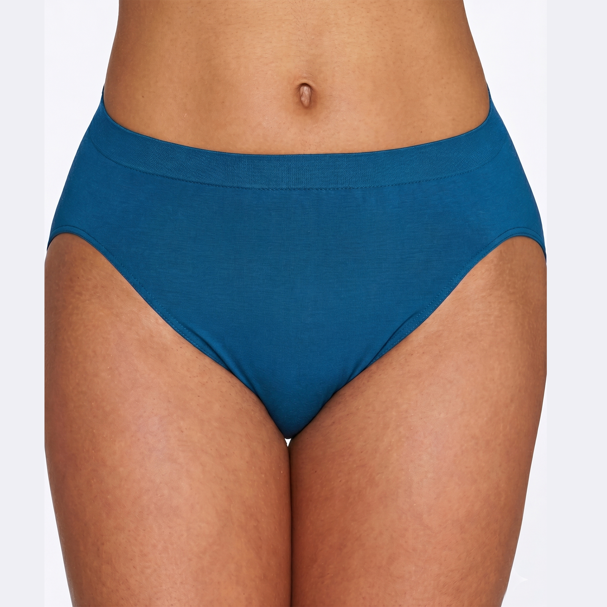 Beauty 5-Pack Soft Elastic Plus Size Panties+ 1 Free Bra
