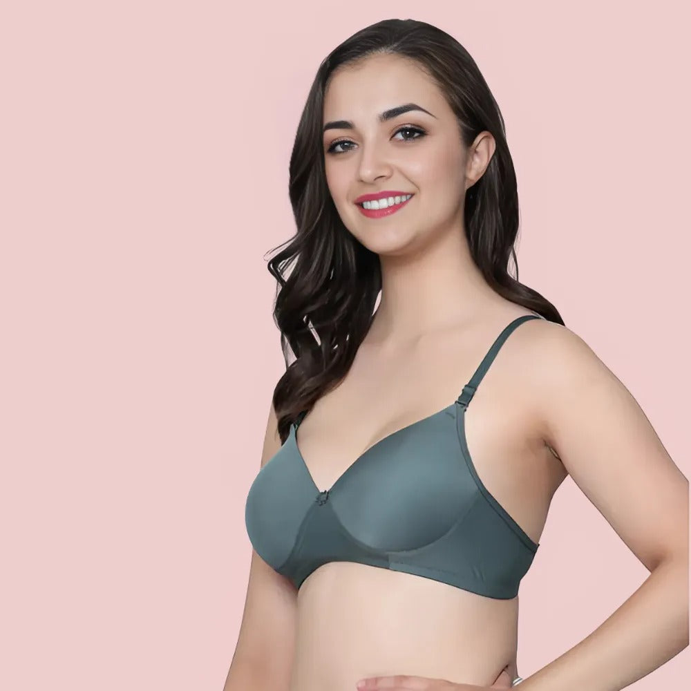 Bliss Wear Non-Wired Padded Bra Essentials (Pack Of 6)