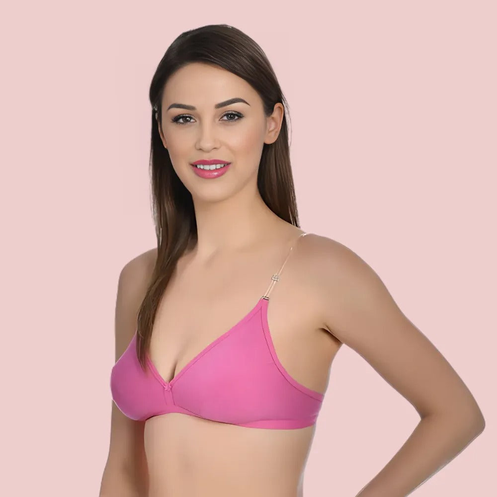Bliss Wear Non-Wired Padded Bra Essentials (Pack Of 6)