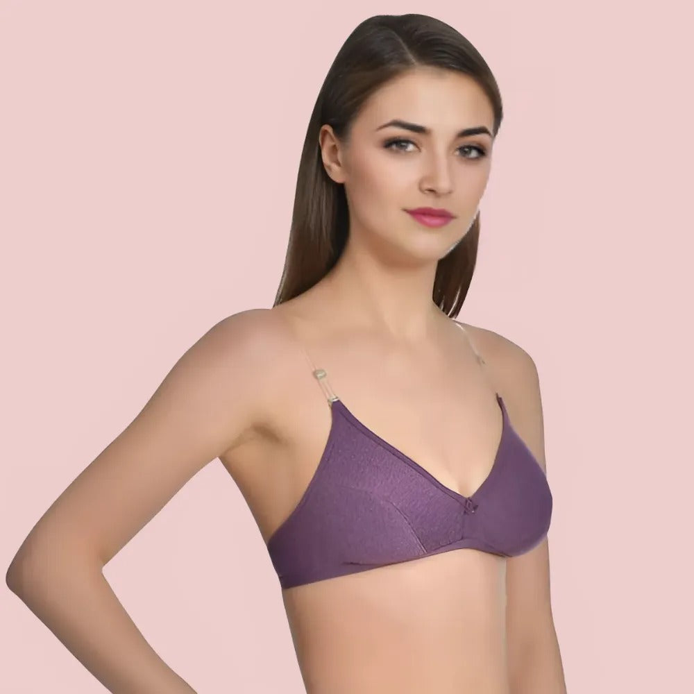 Bliss Wear Non-Wired Padded Bra Essentials (Pack Of 6)