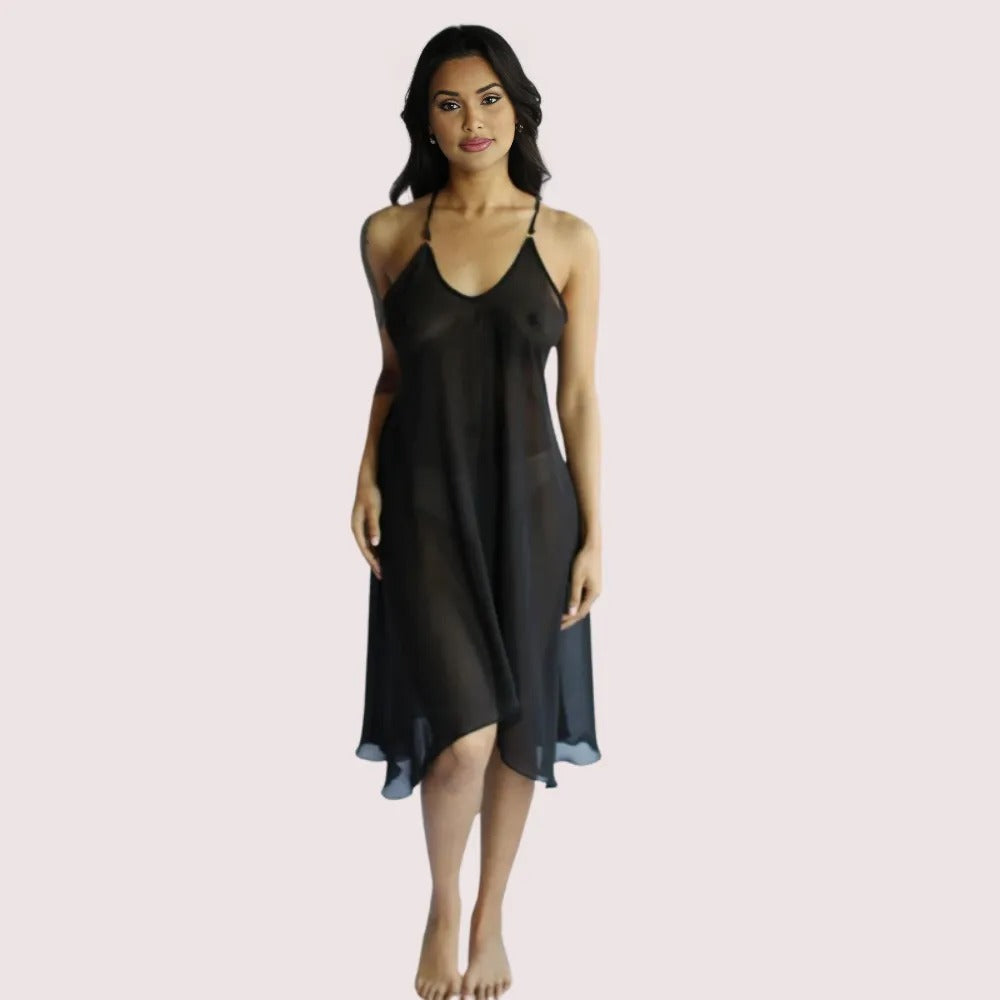 Blushing Bride Sheer Nightgown - Plus Size