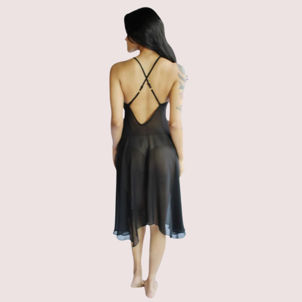 Blushing Bride Sheer Nightgown - Plus Size