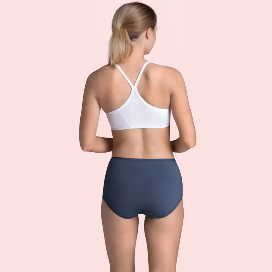 Breathable Cotton Regular Panties Set of 6 back side image