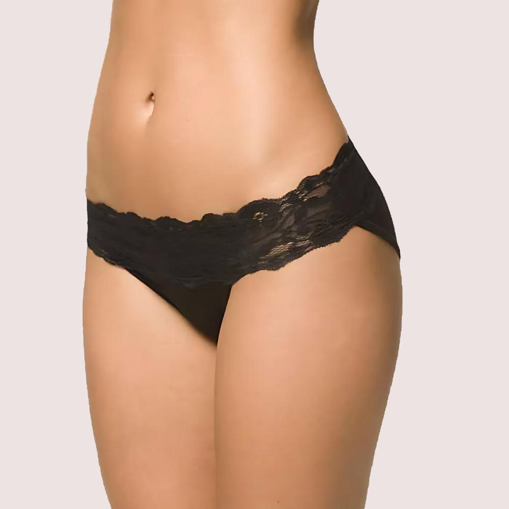 Cheeky Black Lace Transparent Panty