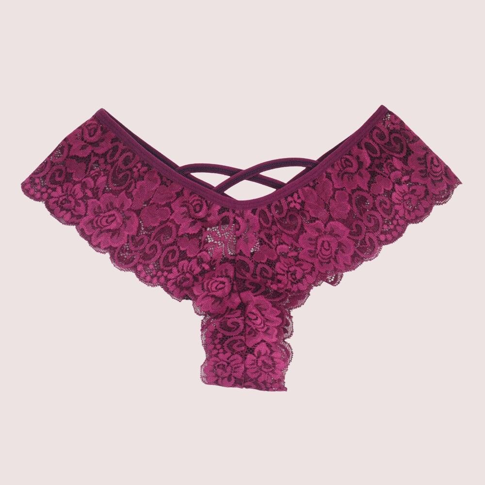 Elegant Lace Thongs Underwear (Pack Of 4)