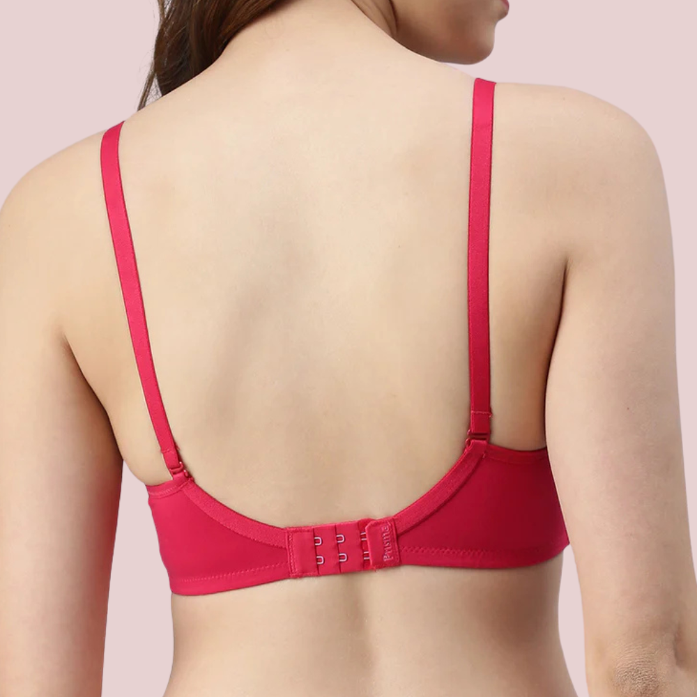 Passion Plunge - Red Seamless Padded Bra