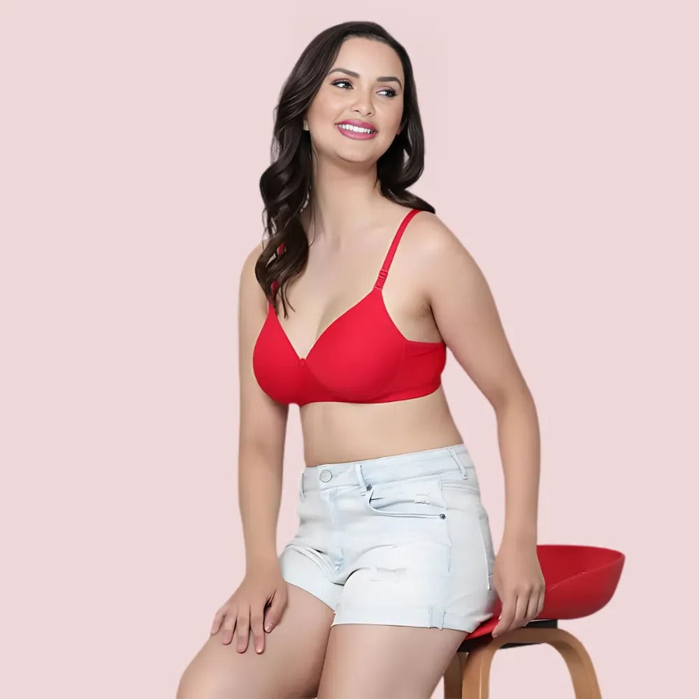 Pure Comfort Wire-Free Padded Bra Combo (Pack Of 2)