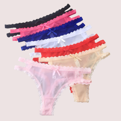 Women's Hollow Lace Thongs Brief Underwear