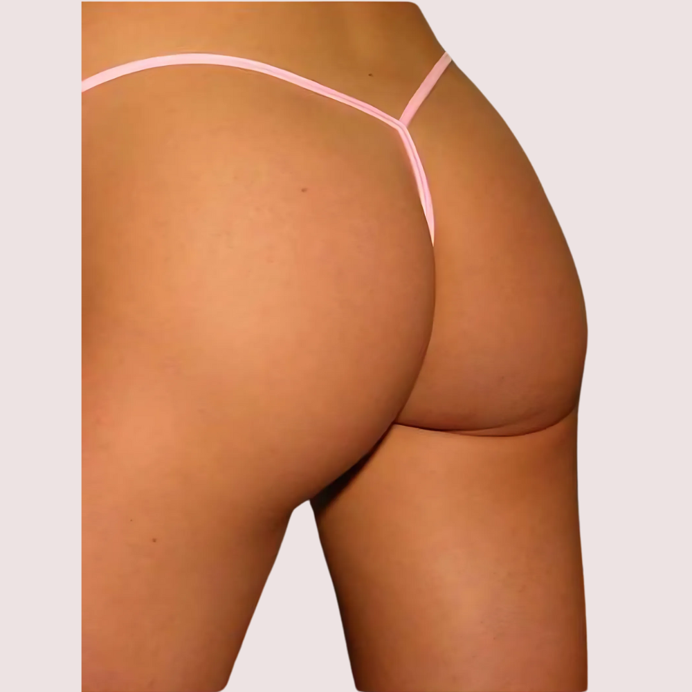 See Through Crotchless G String Panty (Pack of 2)