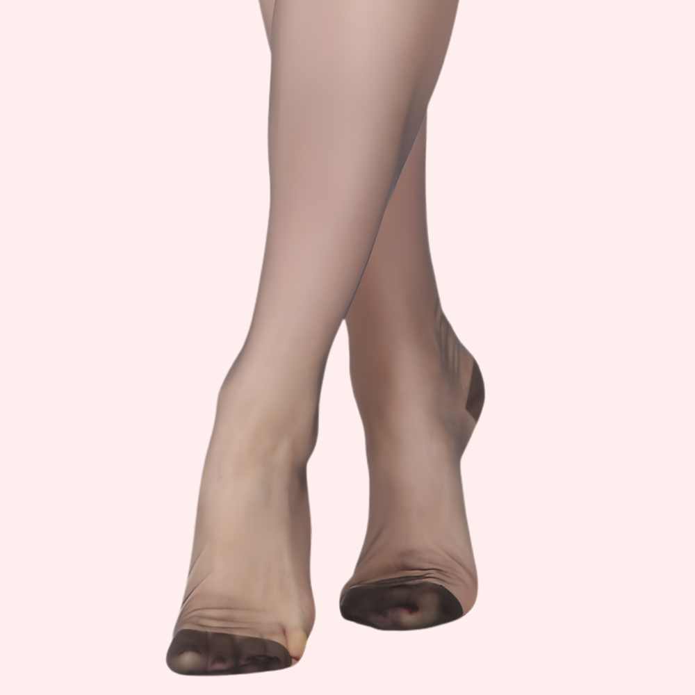 Sheer Black Thigh-High Stockings Pack of 2 - Ultra-Smooth, Garter Belt 3