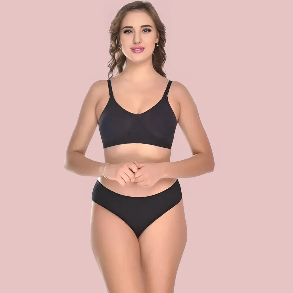 Soft Ease Cotton Comfort - Bra & Panty Set (2-Pack)