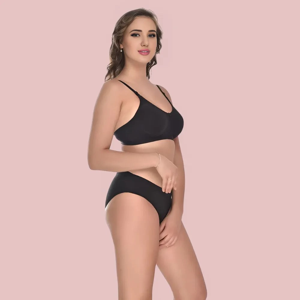 Soft Ease Cotton Comfort - Bra & Panty Set (2-Pack)
