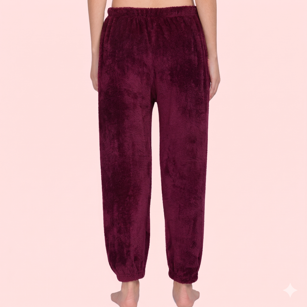 Solid Warm Wool Ladies Pajama (Pack of 2)