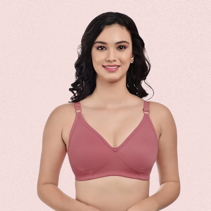 Women’s Cotton Non-Padded Wire-Free Bra Pack of 3