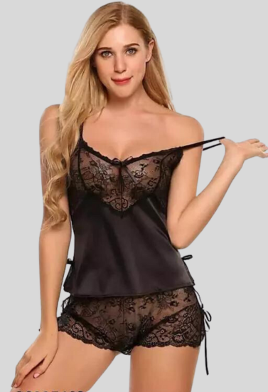 Thread 11 Black Babydoll Nightwear