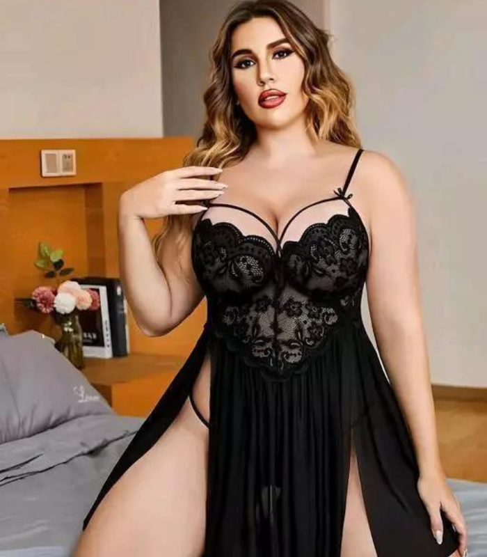 Thread 11 Lace and Mesh Babydoll Nightwear 4
