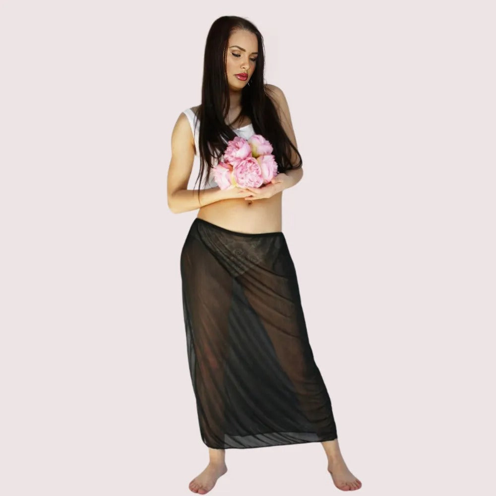 Twilight Elegance Sheer Underskirt - Plus Size