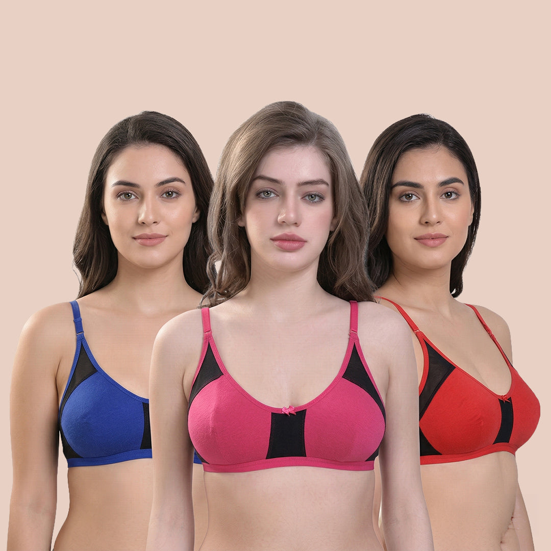 Women’s Full Coverage Support Bra – Pack of 3