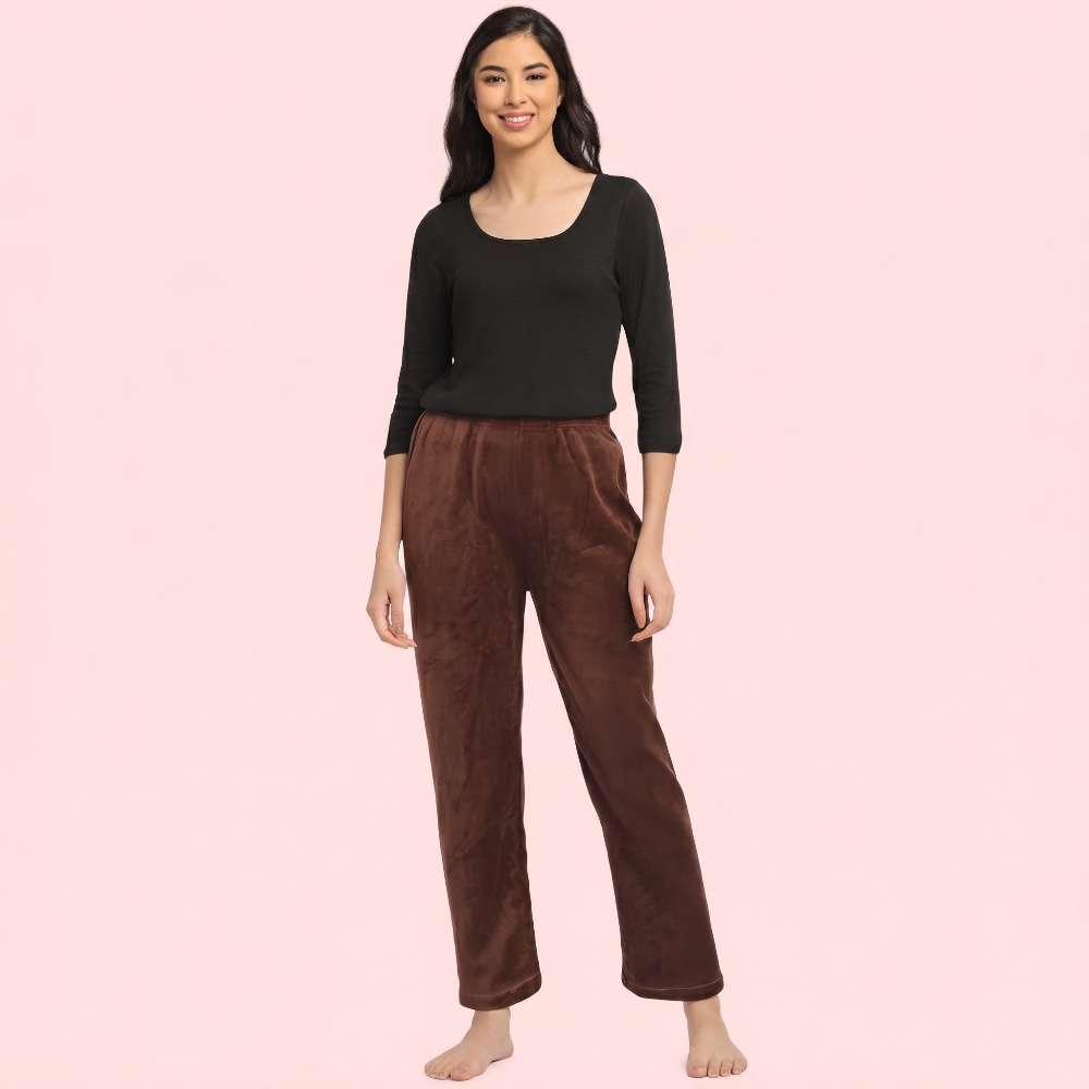 Womens Winter Cozy Warm Soft Fleece Pajama (Pack Of 2)