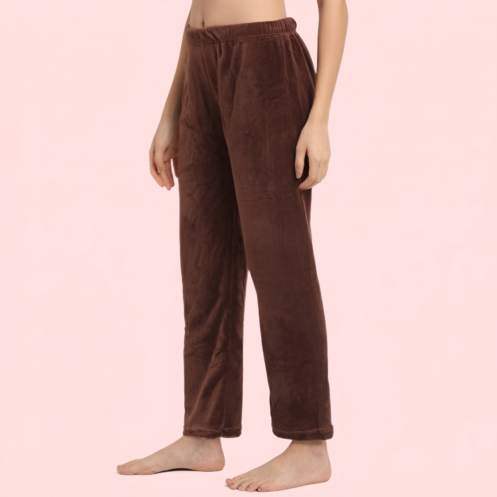 Womens Winter Cozy Warm Soft Fleece Pajama (Pack Of 2)