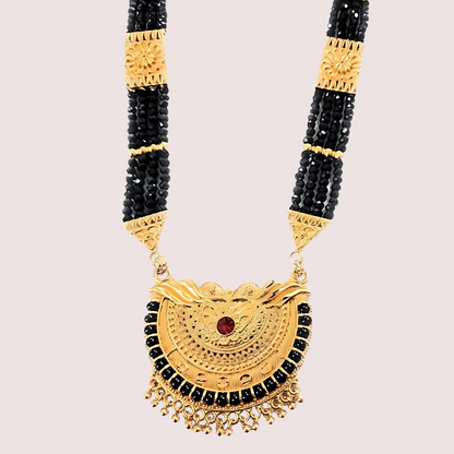Traditional Gold Plated Pahadi Mangalsutra