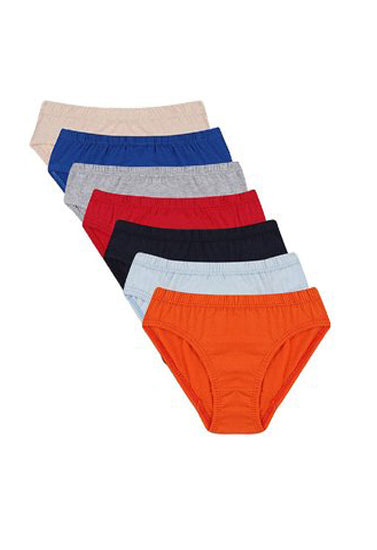 Set of colorful underwear on a white background