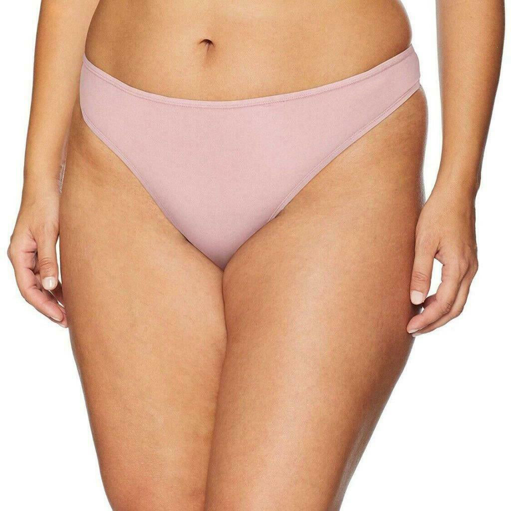 Pink bikini bottom worn by a person on a white background