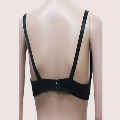 "Hushh" Black Floral Lace Smooth Wirefree Bra