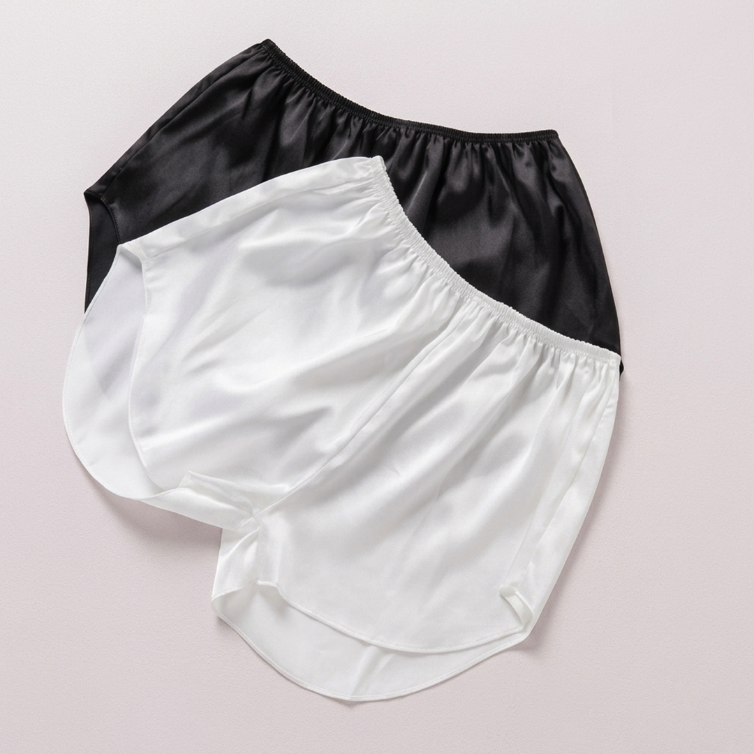 Silken Charm faux French knickers 2 pieces featuring soft silky fabric and elegant comfortable styling for women