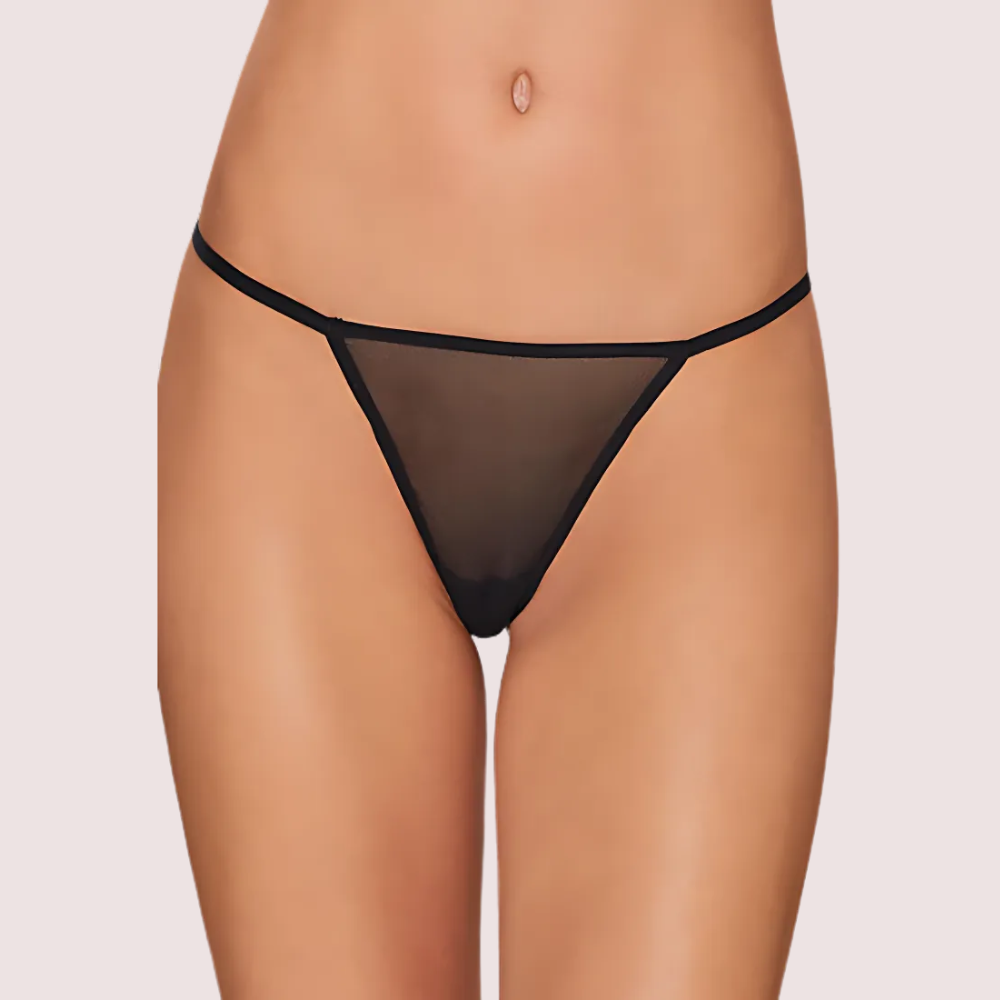 Ladies Delicate See Through Thong & G-Strings (Pack Of 2)