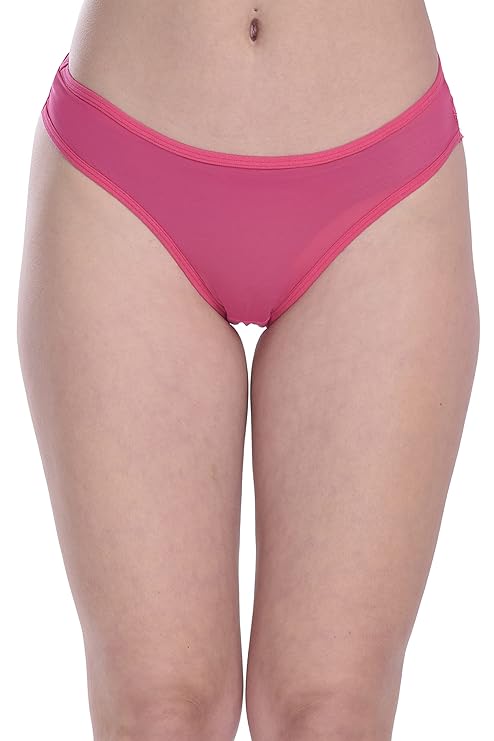Pink bikini bottom on a white background